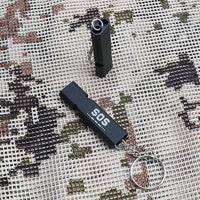 Thumbnail for High Decibel Double Pipe Whistle Outdoor EDC Survival Whistle Stainless Steel Alloy Keychain Cheerleading Emergency Multi Tool