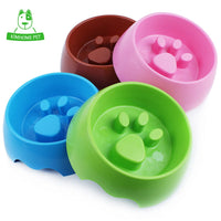 Thumbnail for Plastic Paw Print Slow Feeder Bowl