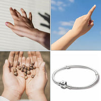 Thumbnail for 925 Sterling Silver Snake Chain DIY Charm Bracelet for Women