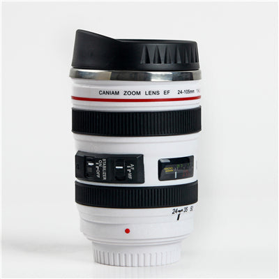 400ML Creative Camera Lens Shape Cup Coffee Tea Travel Mug