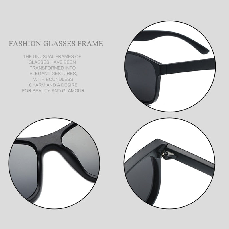 Square Polarized Sunglasses