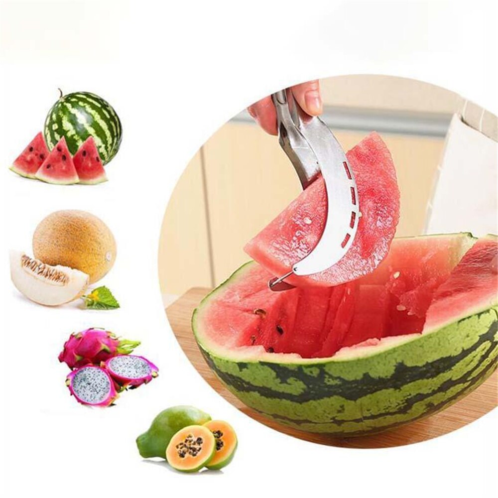 Stainless Steel Watermelon Slicer Cutter Windmill Knife Corer Fruit Vegetable Tools New Kitchen Gadgets Summer Hot Sale