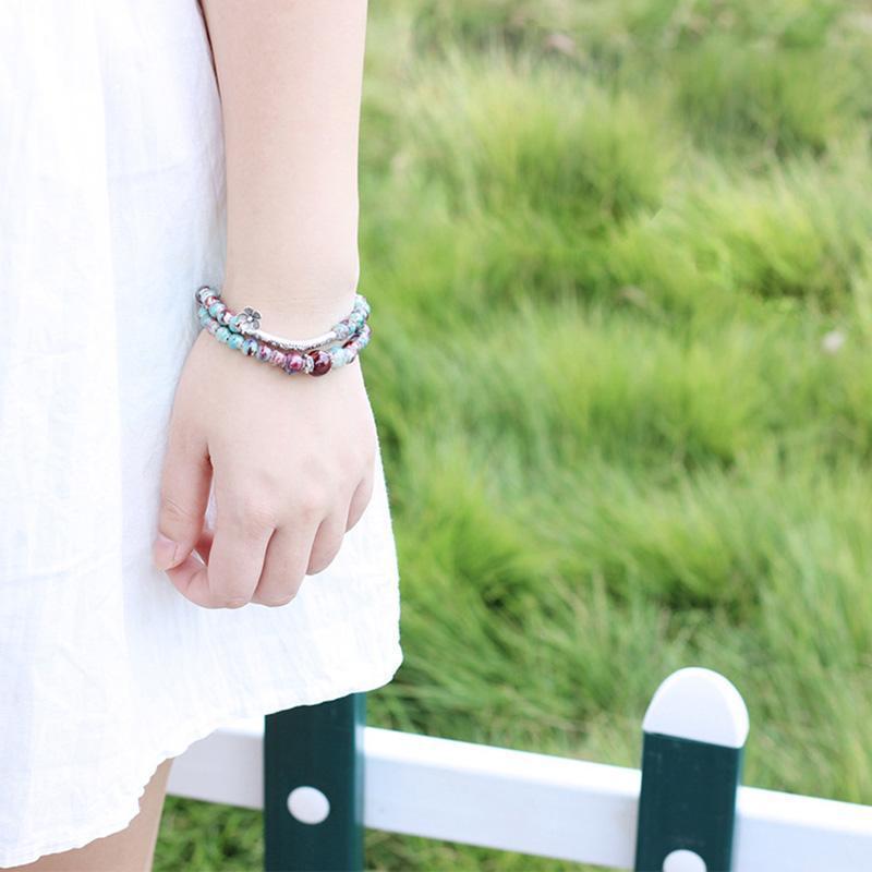 Ceramic Flower Bracelet