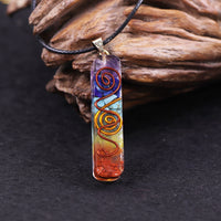 Thumbnail for 7 Chakra Energy Pendant Orgonite Necklace  Rainbow Crystal Pendant Yoga Meditation Necklace Resin Jewelry For Women Men