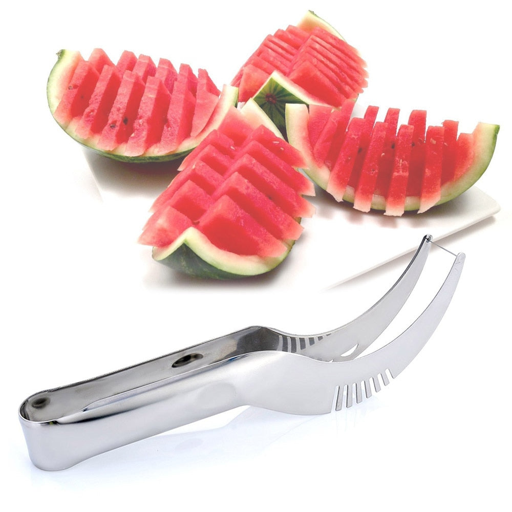 Stainless Steel Watermelon Slicer Cutter Windmill Knife Corer Fruit Vegetable Tools New Kitchen Gadgets Summer Hot Sale