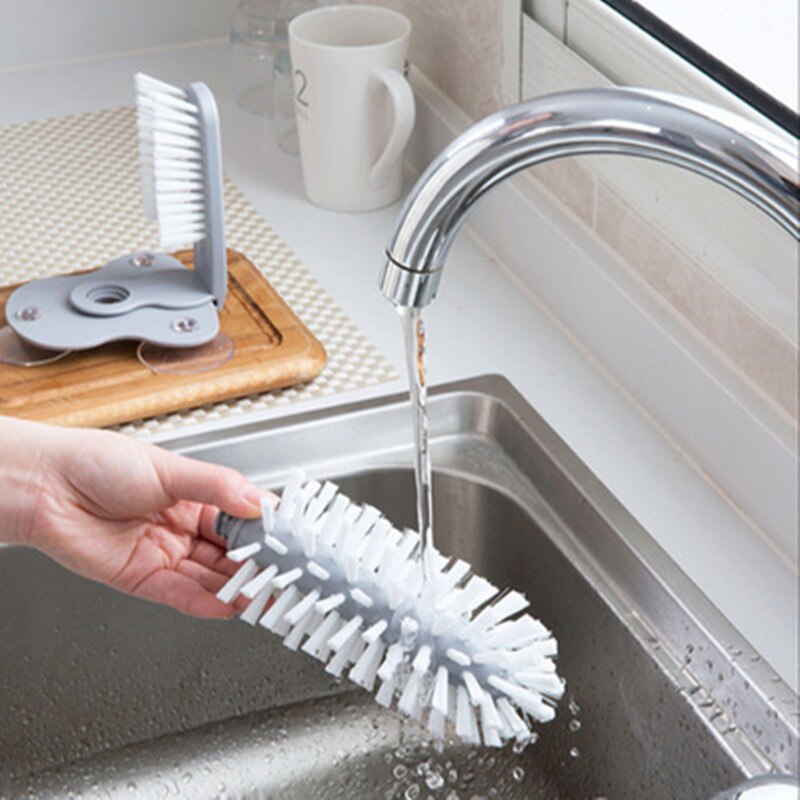 Bottle Cleaner Brush with Suction Cup