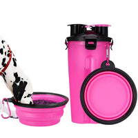 Thumbnail for 2-in-1 Dog water bottle and dog food storage container