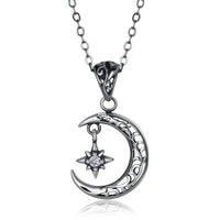 Thumbnail for Cresent Moon Sterling Silver Necklace