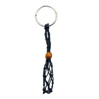 Thumbnail for Crystal or Stone Netted Rope Keychain