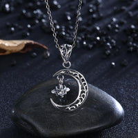 Thumbnail for Cresent Moon Sterling Silver Necklace