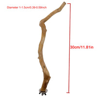 Thumbnail for Pet Parrot Bird Standing Stick Wood Pole Parrot Toy Bird Cockatiel Parakeet Perches Bite Claw Grinding Toy Bird Cage Accessorie