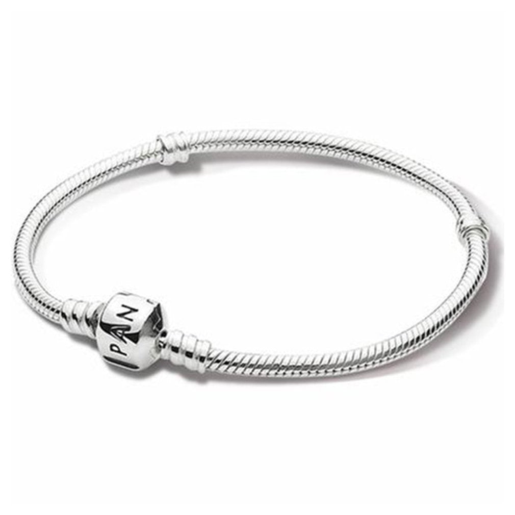 925 Sterling Silver Snake Chain DIY Charm Bracelet for Women