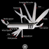 Thumbnail for Portable 10-in-1 Multi-function Folding Survival Knife