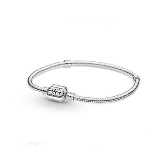 925 Sterling Silver Snake Chain DIY Charm Bracelet for Women