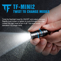 Thumbnail for Trustfire Mini2 Rechargeable Mini Led Flashlight Keychain Usb Powered 250 Lumens Flash Light IPX8 EDC Torch Lamp Flashlights