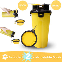 Thumbnail for 2-in-1 Dog water bottle and dog food storage container