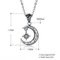 Thumbnail for Cresent Moon Sterling Silver Necklace