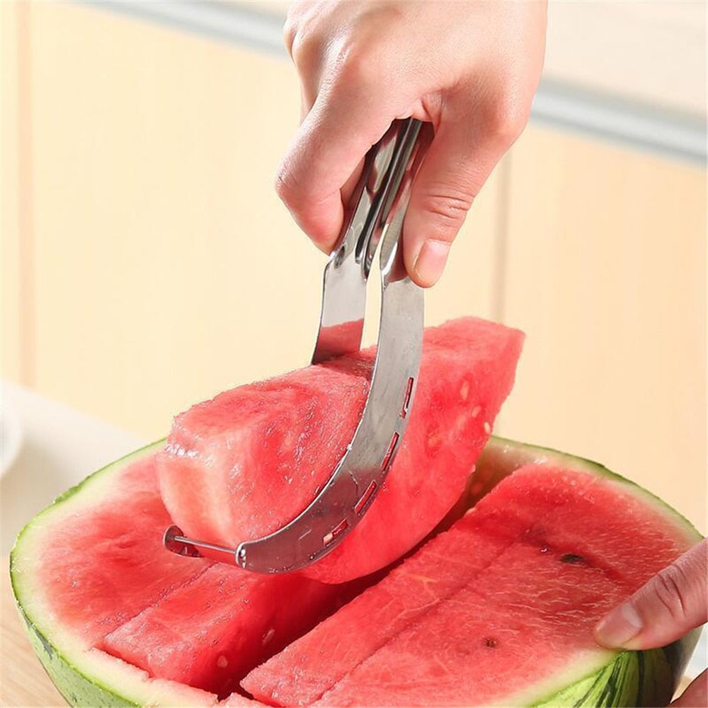 Stainless Steel Watermelon Slicer Cutter Windmill Knife Corer Fruit Vegetable Tools New Kitchen Gadgets Summer Hot Sale