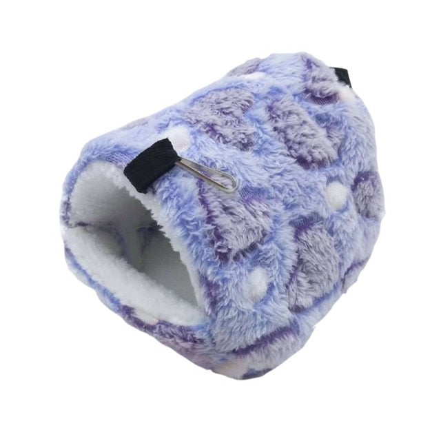 Cute Small Pet Bird Parrot Hamster Soft Comfortable Nest Plush Hanging Hammock Nest House Sleeping Bed Warm Nest Pet Products