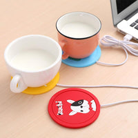 Thumbnail for Electric Heating Coaster Mug Heater Desktop Cup Warmer For Coffee Milk Tea USB Power Cartoon Thermostatic Mat Kitchen Supplies