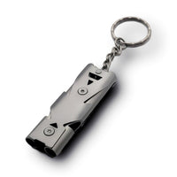 Thumbnail for Stainless Steel Whistles Double Pipe High Decibel Emergency Survival Whistle Keychain Cheerleading Whistle for Camping